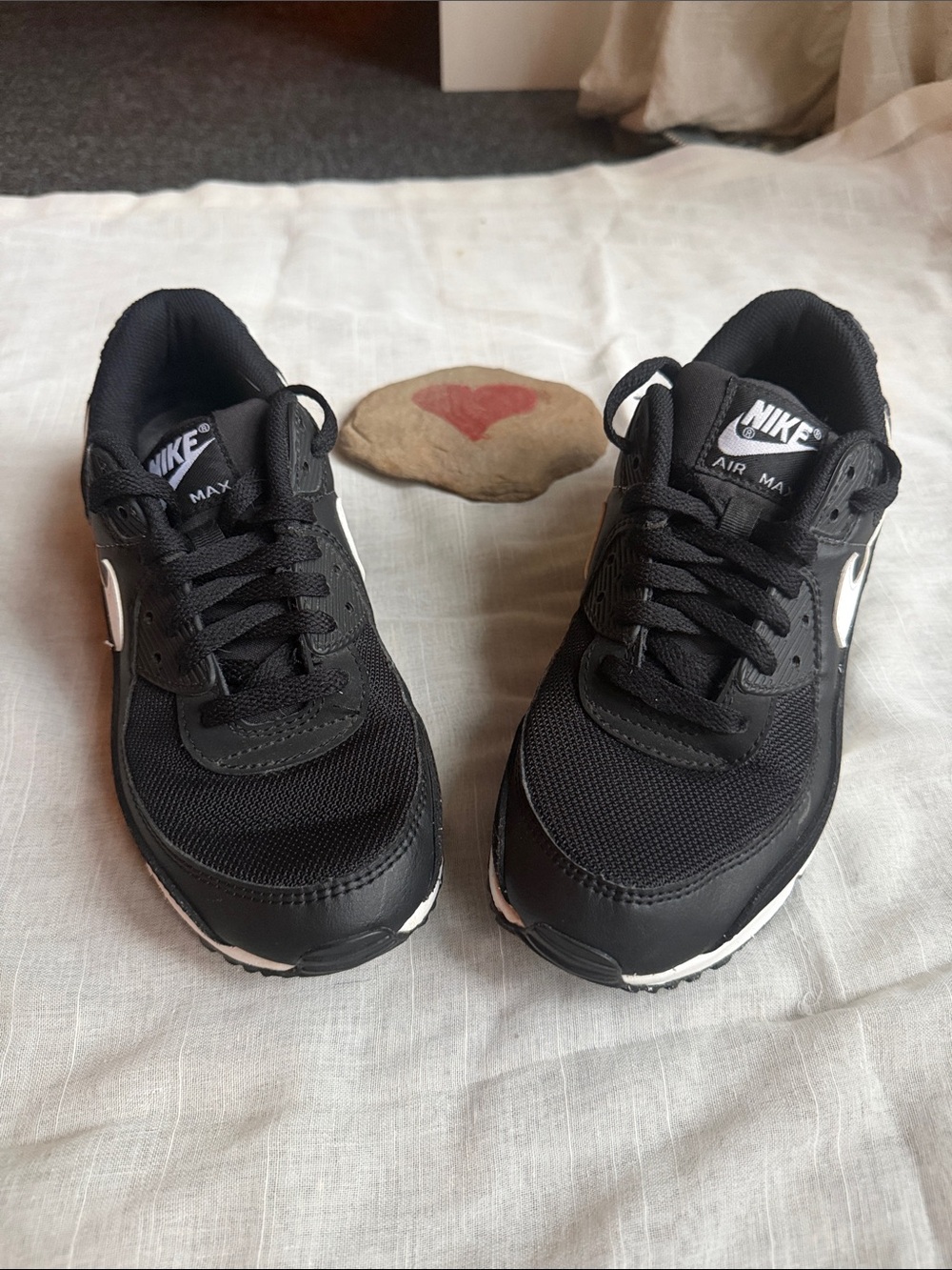 Nike Air Max Black and White Low-Top Sneakers - Picture 4 of 5